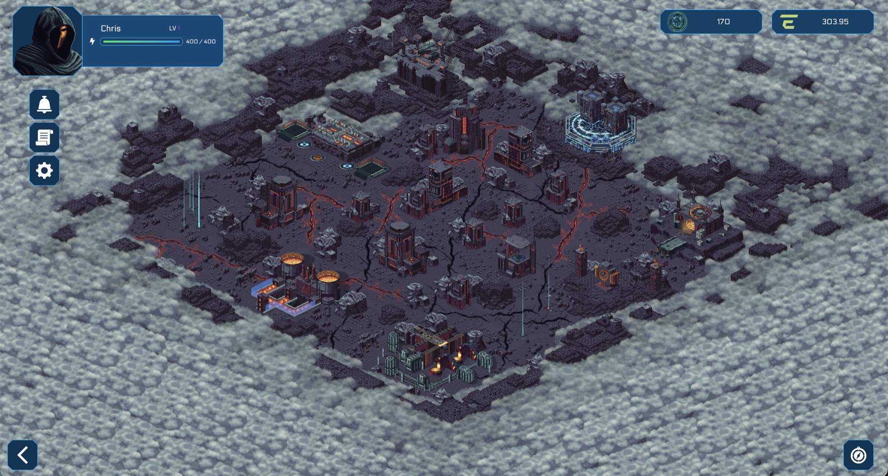 Isometric planet overview