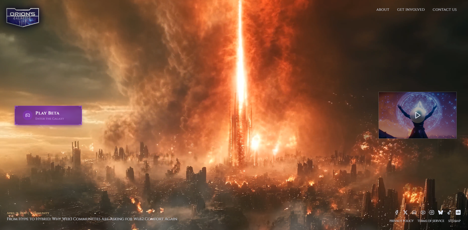 The Cataclysm — fire over a fractured world